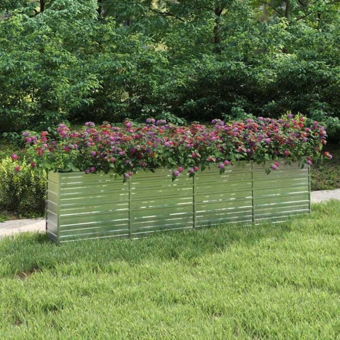 Vidaxl Jardinière surélevée en acier galvanisé 320cm - Jusqu'à -41%