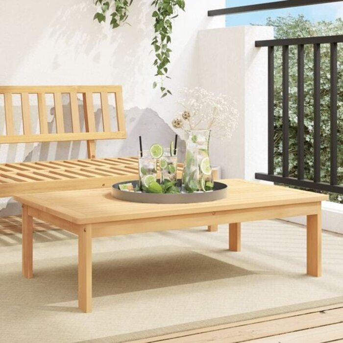 Vidaxl Table de jardin basse en acacia massif - Jusqu'à 41% de remise