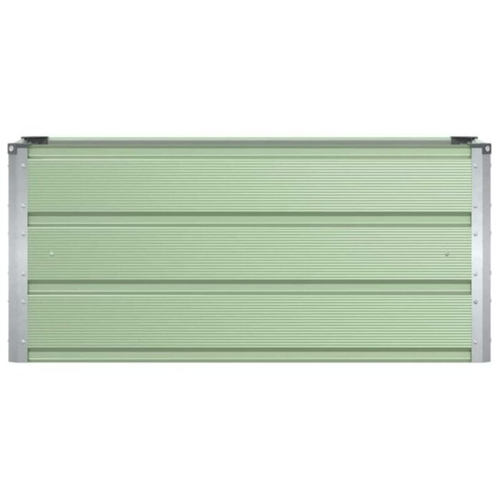 Vidaxl Jardinière en acier verte 100cm - Design moderne - Jusqu'à 32% de remise