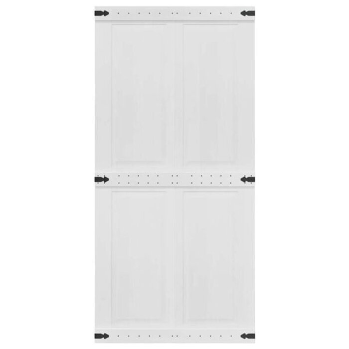 Vidaxl Porte coulissante grange 100x210cm Pin Massif Blanc - Jusqu'à -41%