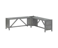 Vidaxl Banc d'angle de jardin avec jardinière en bois d'acacia - Jusqu'à 40% de remise