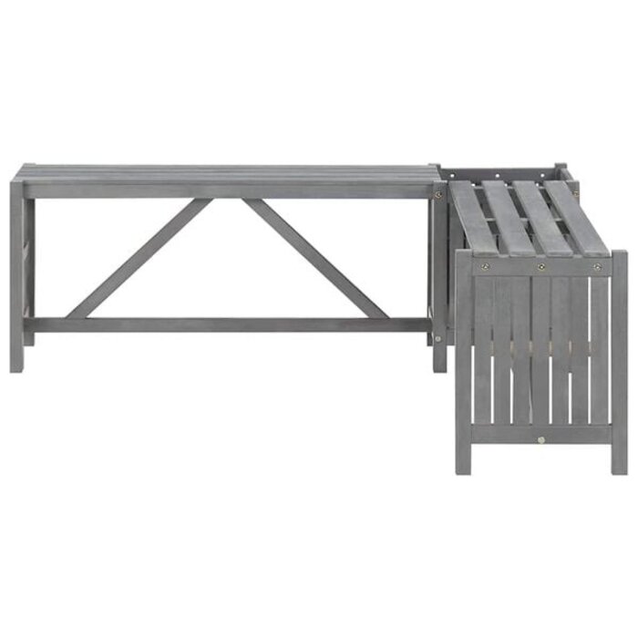 Vidaxl Banc d'angle de jardin avec jardinière en bois d'acacia - Jusqu'à 40% de remise