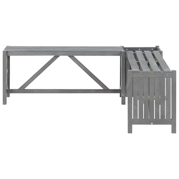 Vidaxl Banc d'angle de jardin avec jardinière en bois d'acacia - Jusqu'à 40% de remise