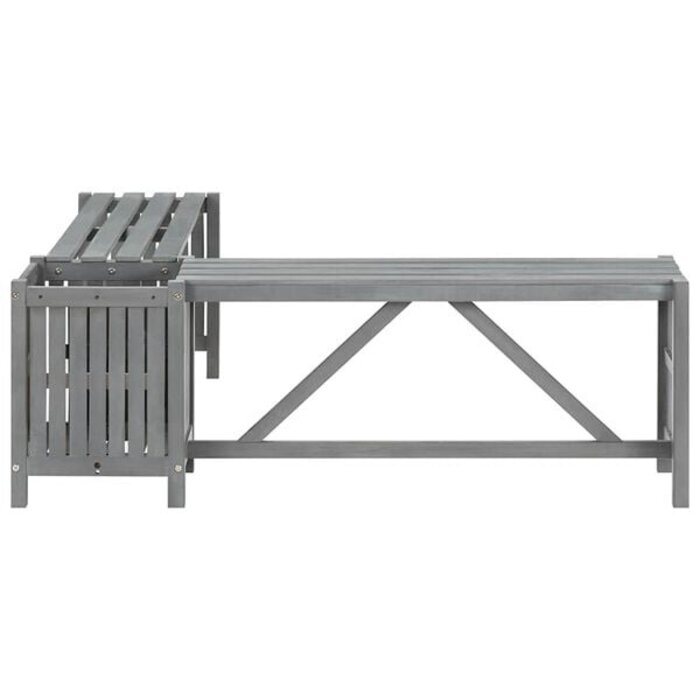 Vidaxl Banc d'angle de jardin avec jardinière en bois d'acacia - Jusqu'à 40% de remise