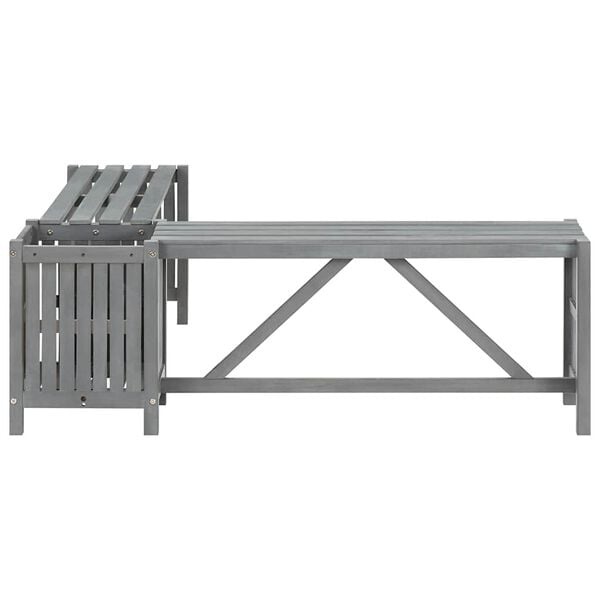 Vidaxl Banc d'angle de jardin avec jardinière en bois d'acacia - Jusqu'à 40% de remise