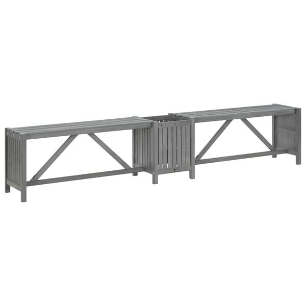 Vidaxl Banc d'angle de jardin avec jardinière en bois d'acacia - Jusqu'à 40% de remise