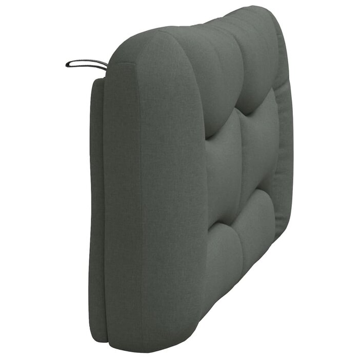 Vidaxl Coussin de tête de lit Hvar 120 cm - Gris foncé - Jusqu'à -40%