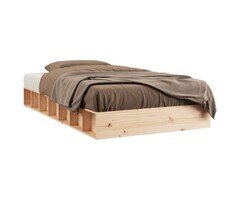 Vidaxl Cadre de lit en pin massif 90x200 cm - Jusqu'à 40% de réduction