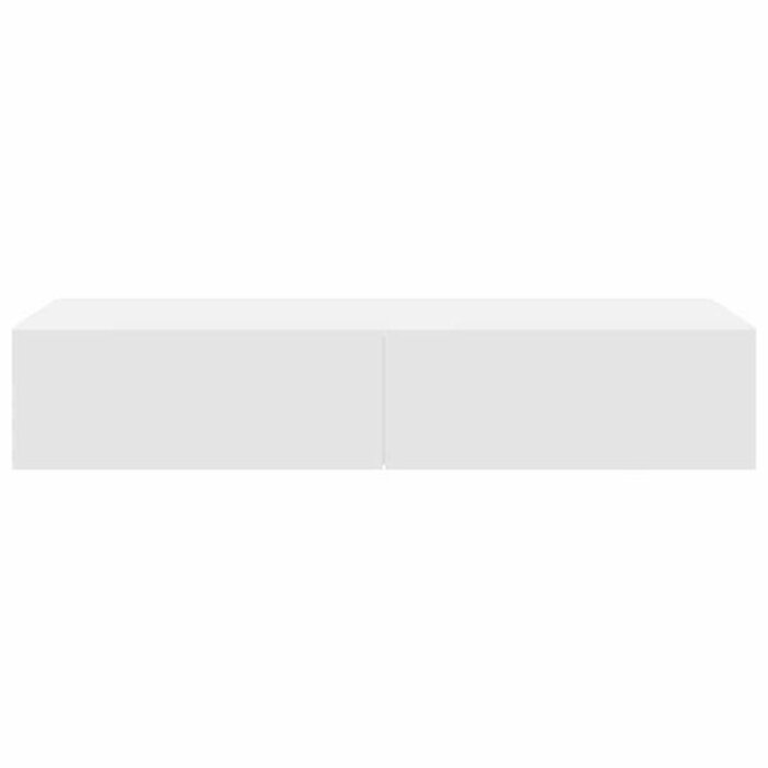 Vidaxl Étagère murale avec tiroirs 100 cm - Blanc - Jusqu'à -41%