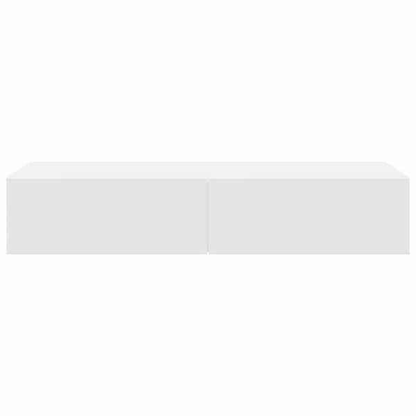 Vidaxl Étagère murale avec tiroirs 100 cm - Blanc - Jusqu'à -41%