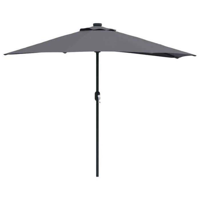 Vidaxl Parasol rectangulaire avec LED - Anthracite - Jusqu'à 36% de réduction