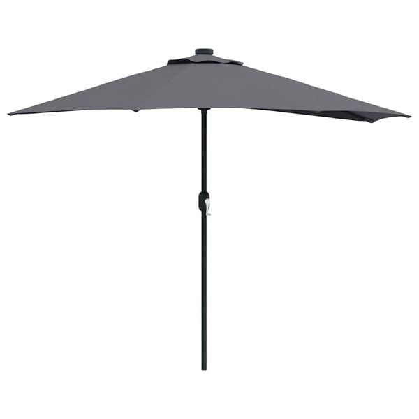 Vidaxl Parasol rectangulaire avec LED - Anthracite - Jusqu'à 36% de réduction