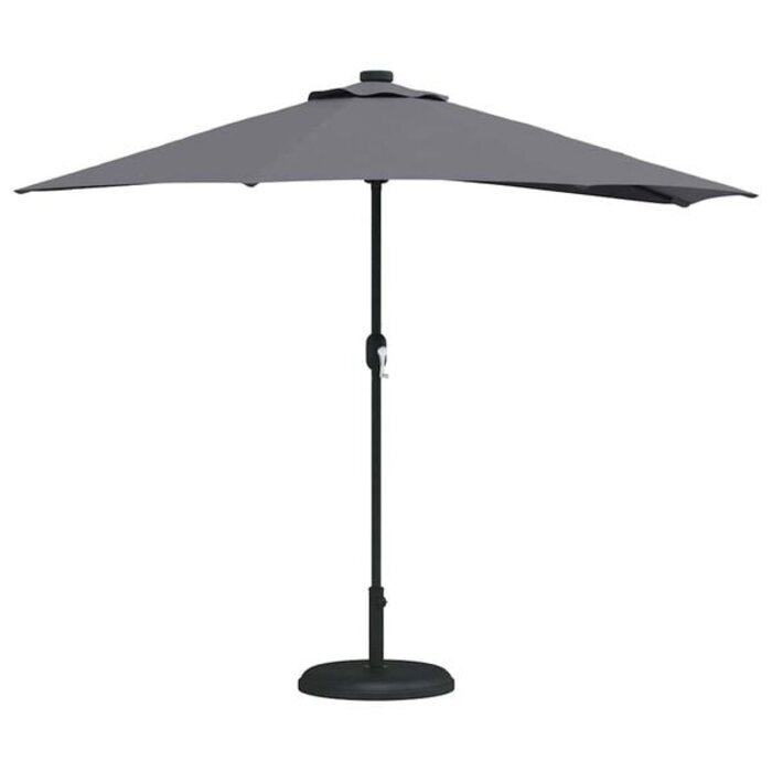 Vidaxl Parasol rectangulaire avec LED - Anthracite - Jusqu'à 36% de réduction