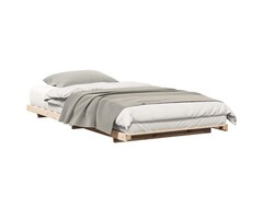 Vidaxl Cadre de lit plateforme en pin massif 100x220cm - Jusqu'à 40% de réduction