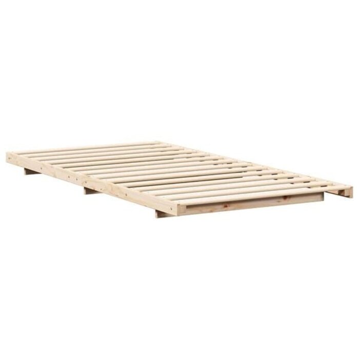 Vidaxl Cadre de lit plateforme en pin massif 100x220cm - Jusqu'à 40% de réduction