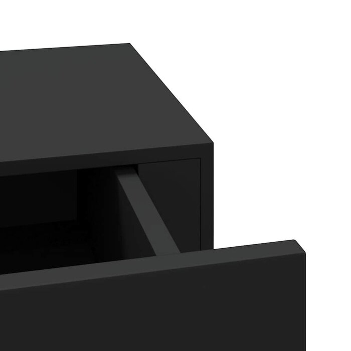 Vidaxl Étagère murale avec tiroir 60 cm - Noir - Jusqu'à -39% de remise
