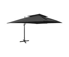 Vidaxl Parasol déporté double toit 400x300 cm - Jusqu'à -42% sur votre terrasse
