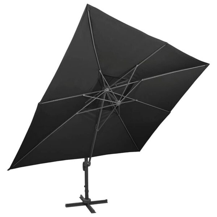Vidaxl Parasol déporté double toit 400x300 cm - Jusqu'à -42% sur votre terrasse