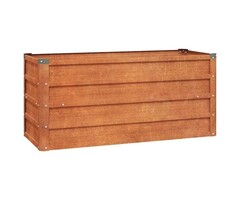 Vidaxl Jardinière en Acier Corten 100cm - Robuste & Design - Jusqu'à -28%