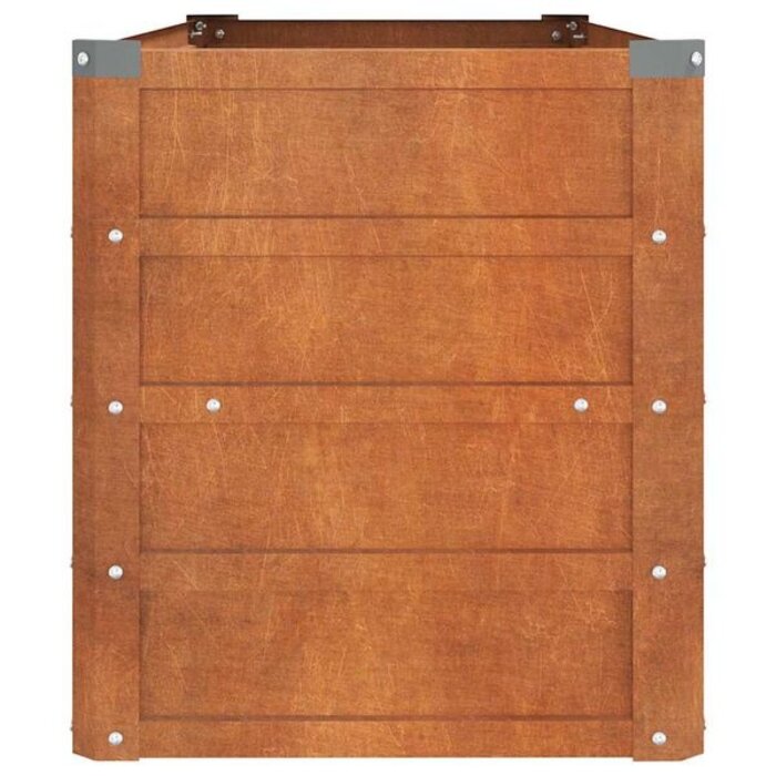 Vidaxl Jardinière en Acier Corten 100cm - Robuste & Design - Jusqu'à -28%