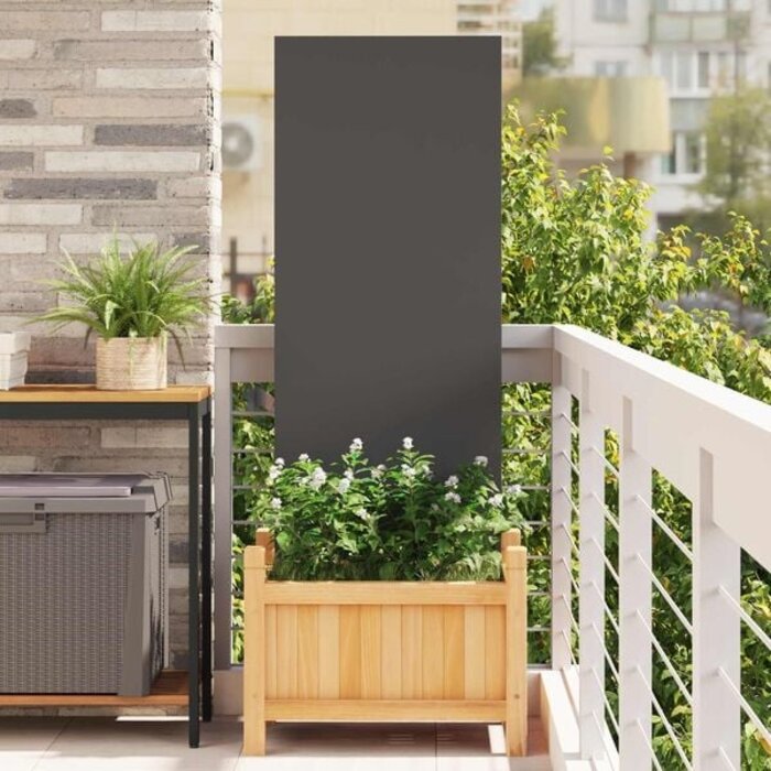 Vidaxl Paravent de jardin en acier noir 50 x 140 cm - Jusqu'à 40% de réduction