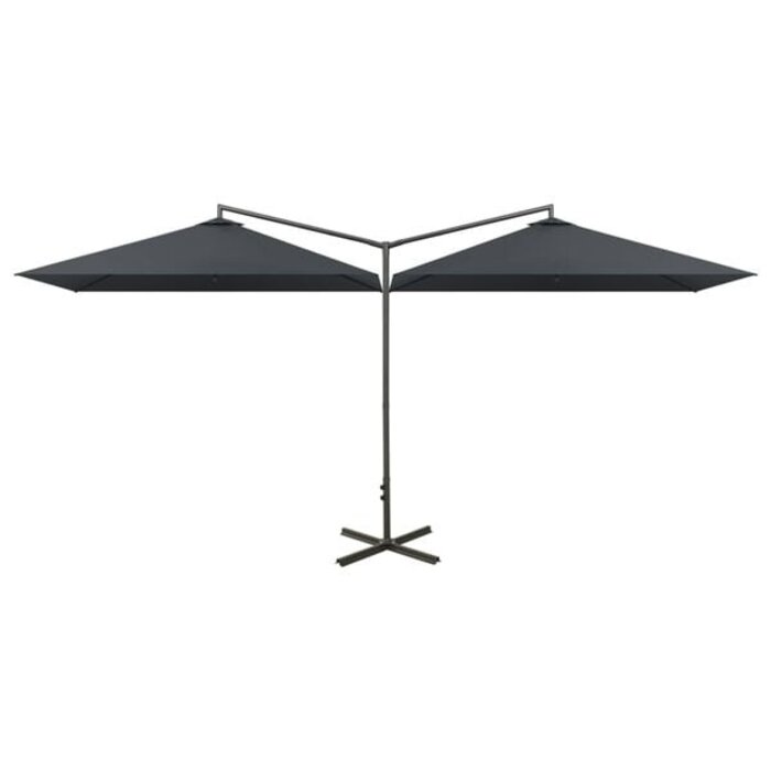 Vidaxl Parasol double 600x300 cm anthracite - Jusqu'à -37% sur le prix d'origine