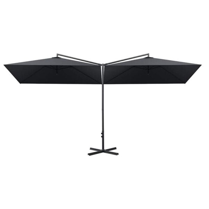 Vidaxl Parasol double 600x300 cm anthracite - Jusqu'à -37% sur le prix d'origine