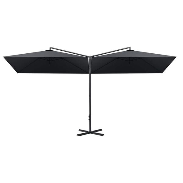 Vidaxl Parasol double 600x300 cm anthracite - Jusqu'à -37% sur le prix d'origine