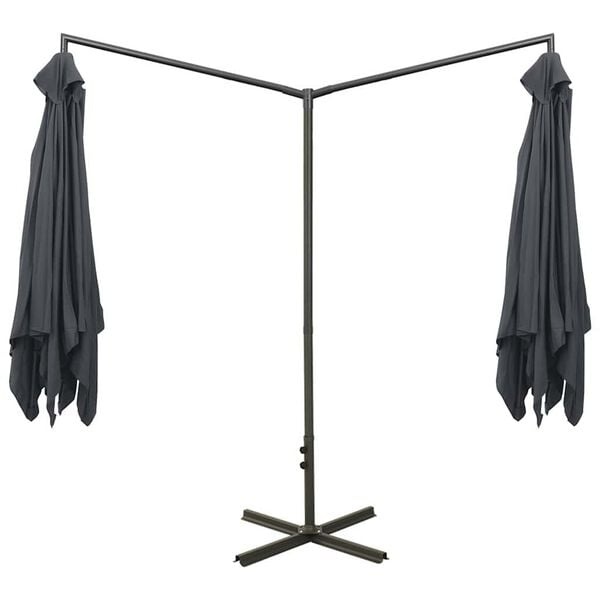 Vidaxl Parasol double 600x300 cm anthracite - Jusqu'à -37% sur le prix d'origine
