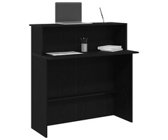 Vidaxl Comptoir d'accueil moderne noir 100cm - Jusqu'à -37% sur le prix neuf