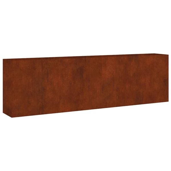 Vidaxl Bac à fleurs en acier Corten 280 cm - Jusqu'à -42% sur votre jardin
