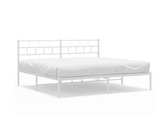 Vidaxl Cadre de lit métal blanc 180x200 cm - Jusqu'à -41%