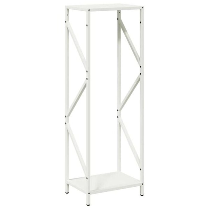 Vidaxl Range-bûches en acier blanc 100 cm - Jusqu'à -41%