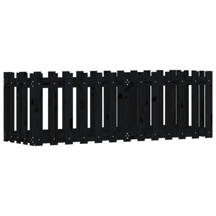 Vidaxl Jardinière surélevée en bois noir 150x50x50 cm - Jusqu'à 39% de réduction
