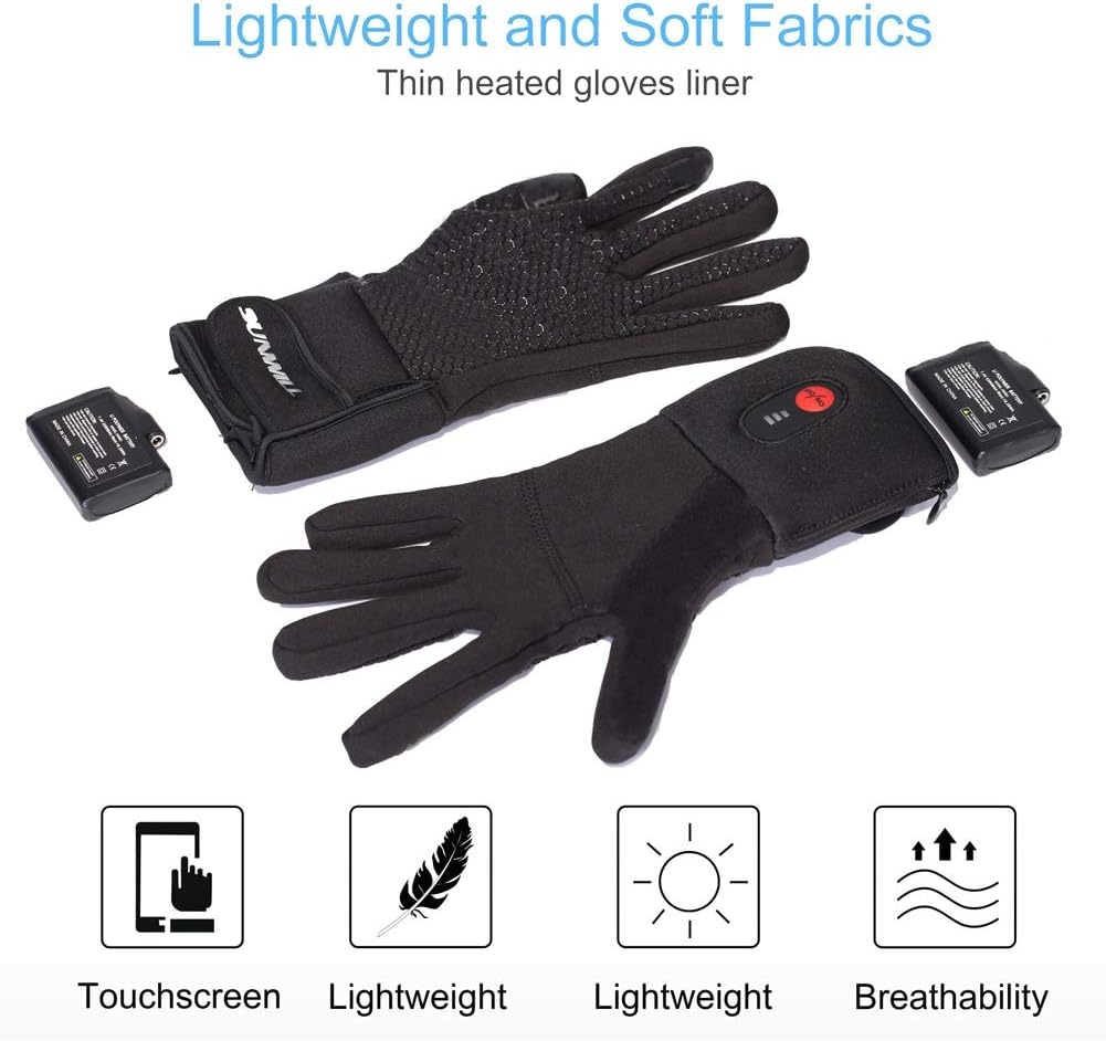 Gants chauffants tactiles rechargeables - Jusqu'à 78 % de réduction
