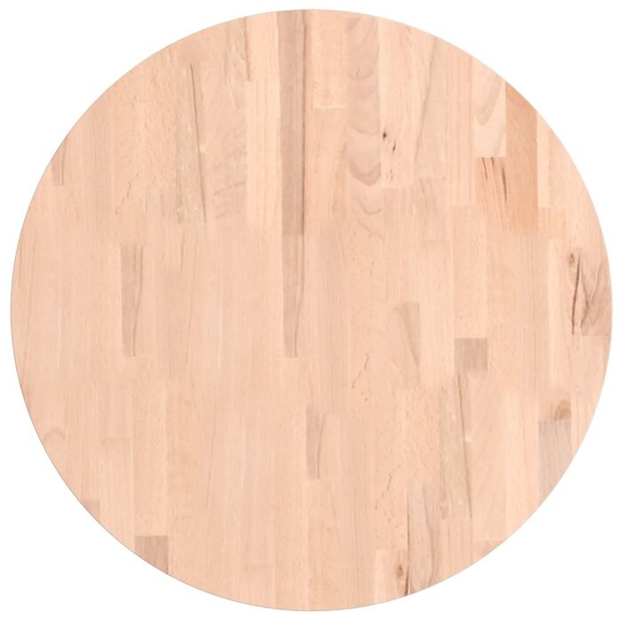 Vidaxl Plateau de table rond en hêtre massif Ø60 cm - Jusqu'à -39%
