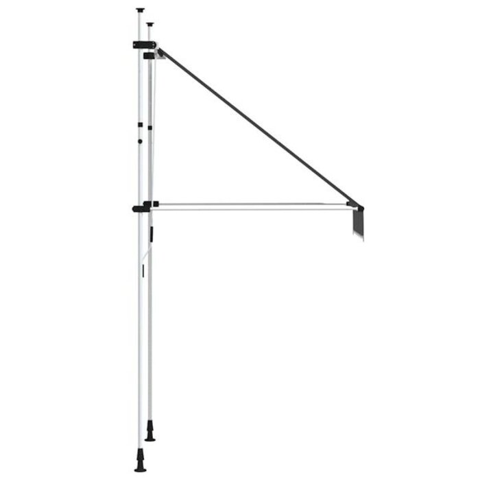 Vidaxl Store banne manuel rétractable 100 cm anthracite - 51% de remise