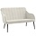 Banquette velours crème 110x76x80 cm - Jusqu'à -41%