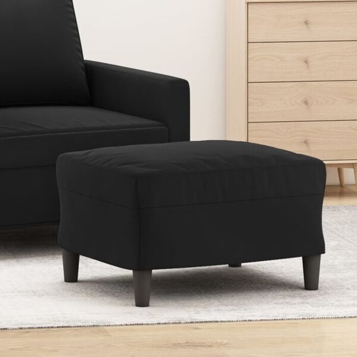 Vidaxl Repose-pieds en velours noir - Jusqu'à 39% de remise