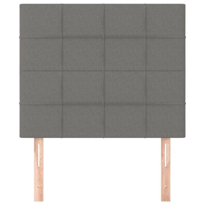 Vidaxl Lot de 2 têtes de lit 90 cm - Gris foncé - Jusqu'à -41%