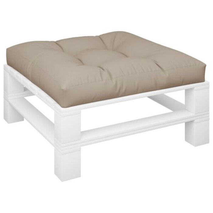 Vidaxl Coussin pour palette 70x70x12 cm Taupe - Jusqu'à -34% de remise