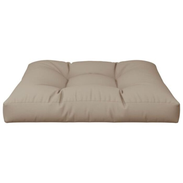 Vidaxl Coussin pour palette 70x70x12 cm Taupe - Jusqu'à -34% de remise