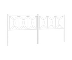 Vidaxl Tête de lit design en métal blanc 193 cm - Jusqu'à -39%