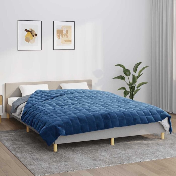 Vidaxl Couverture lestée 220x235 cm 11kg - Sommeil réparateur - Jusqu'à -40%