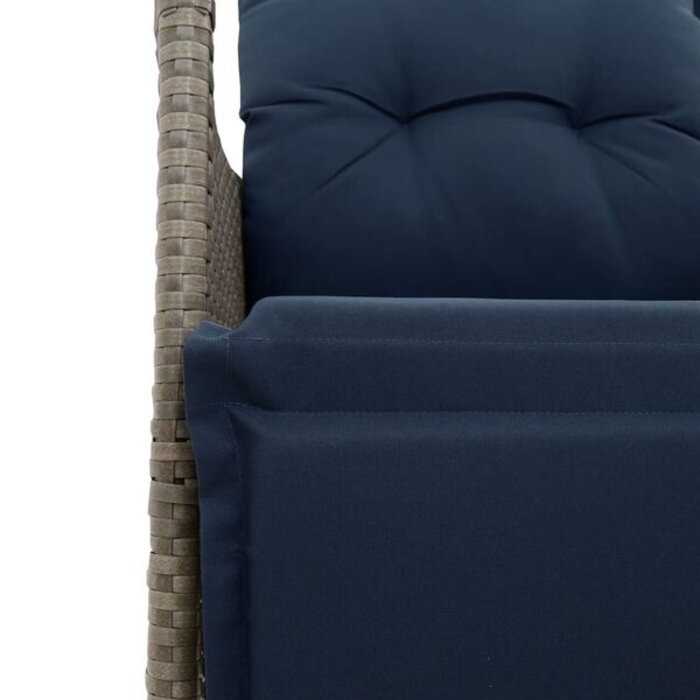 Vidaxl Fauteuil de jardin inclinable gris - Jusqu'à -41% de remise