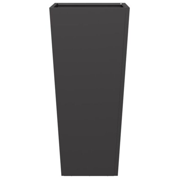 Vidaxl Jardinière sur pied en acier noir 35x75cm - Jusqu'à 35% de réduction