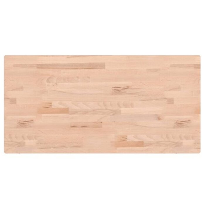 Vidaxl Plateau de table rectangulaire en hêtre massif 80x40cm - Jusqu'à -39%