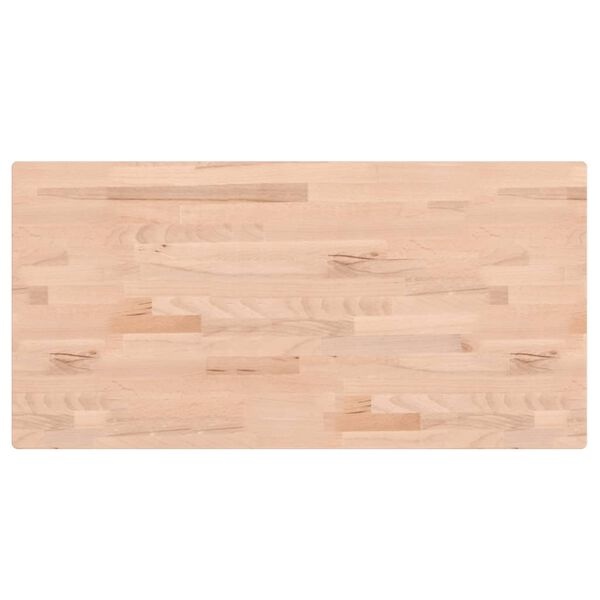 Vidaxl Plateau de table rectangulaire en hêtre massif 80x40cm - Jusqu'à -39%