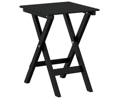Vidaxl Table d'appoint pliante en bois massif noir - Jusqu'à -38%