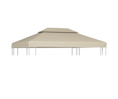Vidaxl Toile de remplacement pour tonnelle 3x4 m - Beige - Jusqu'à -41%